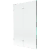 Parawany nawannowe - Mexen Lunar L parawan nawannowy 2-skrzydłowy lewy 110 x 150 cm, transparent, biały - 897L-110-100-20-00-L - miniaturka - grafika 1