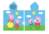 Okrycia kąpielowe dla dzieci - Okrycie z kapturem 110x55 Poncho Peppa - miniaturka - grafika 1