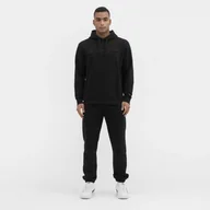 Spodnie sportowe męskie - Męskie spodnie dresowe CHAMPION Elastic Cuff Pants - czarne - miniaturka - grafika 1