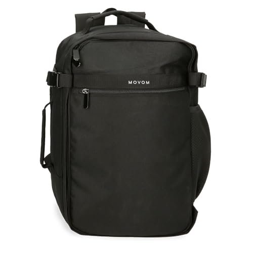 Movom Foster Plecak kabinowy na laptopa Czarny 25x40x20 cm Poliester 20L, Czarny (Black), Talla única, Plecak kabinowy na laptopa