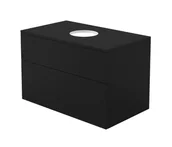 Szafki łazienkowe - Szafka łazienkowa pod umywalkę z blatem Deante Prizma 80 cm nero SDI_NB81 - miniaturka - grafika 1