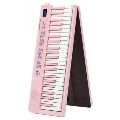Pianino cyfrowe składane MUSICMATE MM-P8 FoldMaster Różowy