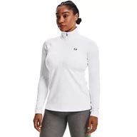 Bielizna sportowa damska - Damska bielizna treningowa termoaktywna (góra) UNDER ARMOUR UA Authentics CG 1/2 Zip - biała - miniaturka - grafika 1