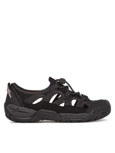 Jack Wolfskin Sandały Levente Sandal A64080 M Czarny - Buty dla chłopców - miniaturka - grafika 1