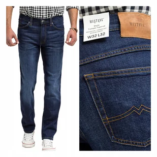 Mustang Tramper Tapered Męskie Jeansy Slim Fit Dżinsy Zwężane 33/34 - Spodnie męskie - miniaturka - grafika 1