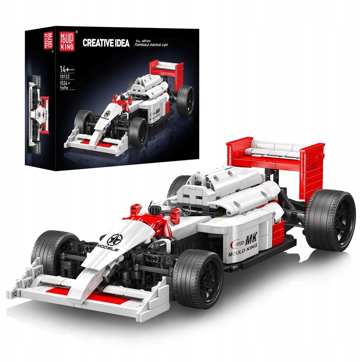 MOULD KING 10132 Formula Racing Car MP414 1524el Klocki Technic Auto F1