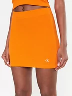 Spódnice - Calvin Klein Jeans Spódnica ołówkowa J20J220795 Pomarańczowy Slim Fit - miniaturka - grafika 1