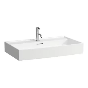 Laufen Kartell Umywalka wisząca lub meblowa 80x46 cm bez otworu na baterię biała z powłoką LCC H8103364001091 - odbiór osobisty: Kraków, Warszawa - Umywalki - miniaturka - grafika 1