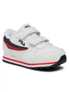 Buty dla dziewczynek - Fila Sneakersy Orbit Velcro Infants 1011080.98F Biały - grafika 1