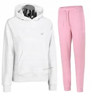 Spodnie sportowe damskie - 4F DAMSKI DRES BAWEĹNA KOMPLET BLUZA SPODNIE / rozm L - miniaturka - grafika 1