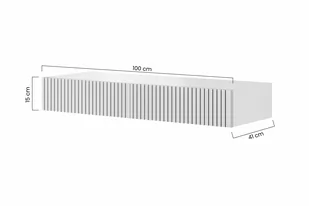 Konsola / toaletka wisząca Nicole - kaszmir / kaszmir mat - Konsole i sekretarzyki - miniaturka - grafika 3