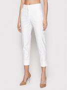 Spodnie damskie - Cappellini Chinosy M04939 01950 Biały Regular Fit - miniaturka - grafika 1