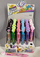 Długopisy - Długopis 6-kolorowy łapka (36szt) - miniaturka - grafika 1