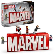 Klocki - LEGO 76313 Marvel Logo MARVEL z minifigurkami - miniaturka - grafika 1