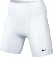 Spodnie damskie - Nike Spodnie damskie W Nk Df Strike Np Short, białe/czarne, DH8327-100, L - miniaturka - grafika 1
