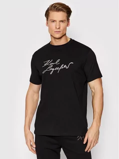 Koszulki męskie - Jagerfeld KARL T-Shirt 755402 521224 Czarny Regular Fit - grafika 1