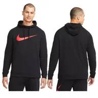 Bluzy męskie - bluza nike meska bluza z kapturem duże logo czerwony swoosh bluza nike meska bluza z kapturem duże logo czerwony swoosh r.S - miniaturka - grafika 1