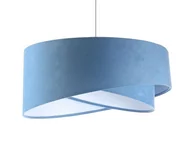 Lampy sufitowe - Lampa wisząca Vivien, jasnoniebieska/biała - miniaturka - grafika 1