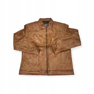 Kurtki męskie - Skórzana kurtka męska REAL LEATHER L - miniaturka - grafika 1