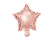 Balony i akcesoria - PartyDeco Balony foliowe Gwiazdka, 25 cm, różowe złoto (1 op. / 25 szt.) FB120M-019R [18037152] - miniaturka - grafika 1