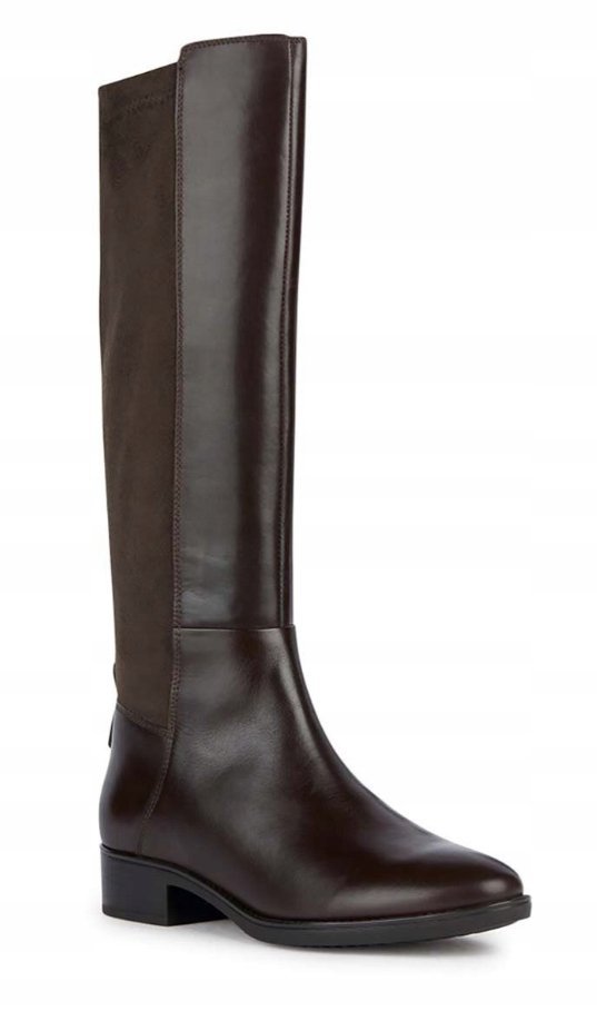 GEOX FELICITY DAMSKIE SKÓRZANE KOZAKI BRĄZOWE 40 JLA