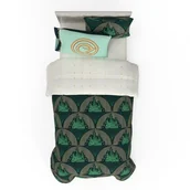 Pościel dla dzieci - Franco Zestaw kołder i prześcieradeł, mikrofibra, Wicked-Welcome to Oz, 5-częściowy podwójny rozmiar - miniaturka - grafika 1