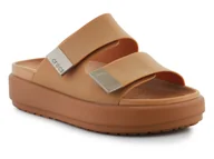 Klapki i japonki damskie - Crocs Brooklyn Luxe Sandal 209586-2U3 - miniaturka - grafika 1