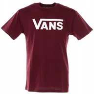Koszulki męskie - T-Shirt Classic Bordowo/Biały Vans VN000GGGZ281 XL - miniaturka - grafika 1
