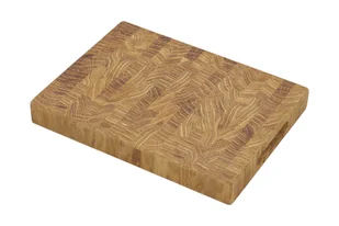 DESKA do krojenia SZTORCOWA END GRAIN dębowa olejowana 32x24x4cm PREMIUM - Deski do krojenia - miniaturka - grafika 1