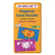 Gry planszowe - The Purple Cow, Podróżna gra magnetyczna Puzzle Farma - miniaturka - grafika 1
