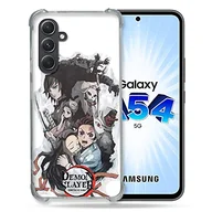 Szkła hartowane na telefon - Cokitec Wzmocnione szkło hartowane dla Samsung Galaxy A54 5G Manga Demon Slayer Biały - miniaturka - grafika 1