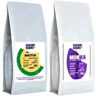 Kawa - Kawa mielona 2kg BRAZYLIA + MOKKA Crush Beans - miniaturka - grafika 1