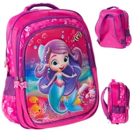 Plecaki szkolne i tornistry - PLECAK SZKOLNY 25L  SYRENKA SOLIDNY duży DO SZKOŁY 3D RÓŻOWY DZIEWCZYNKI - miniaturka - grafika 1
