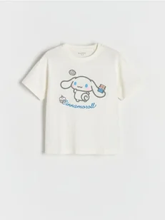 Reserved - T-shirt Cinnamoroll - złamana biel - Koszulki dla dziewczynek - miniaturka - grafika 1