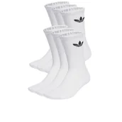 Skarpetki męskie - Skarpetki adidas Originals Trefoil Crew Socks 6 Pairs IJ5619 - białe - miniaturka - grafika 1