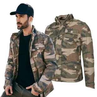 Kurtka BRANDIT Britannia Winter Light Woodland XL - Odzież taktyczna i umundurowanie - miniaturka - grafika 1