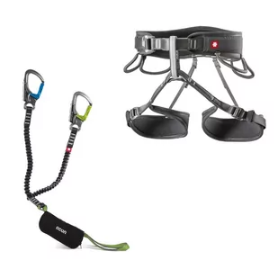 Ocun Twist Via Ferrata Set, grey M-XL 2021 Via Ferrata 04343-grey-M-XL - Sprzęt wspinaczkowy - miniaturka - grafika 1