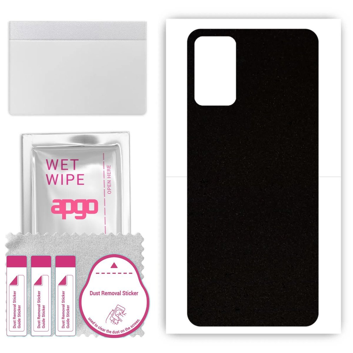 Folia naklejka skórka strukturalna na TYŁ Zamsz do Samsung Galaxy M02S - Zamsz Czarny - apgo SKINS