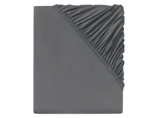 LIVARNO home Prześcieradło z dżerseju z gumką, 90-100 x 200 cm (Ciemnoszary) - Prześcieradła - miniaturka - grafika 1