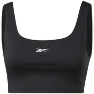 Biustonosze - Damski Stanik sportowy REEBOK WOR RIB BRALETTE GS1953 – Czarny - miniaturka - grafika 1