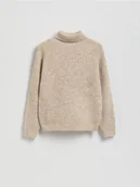 Bluzy dla chłopców - Reserved - Golf z domieszką wełny - złamana biel - miniaturka - grafika 1