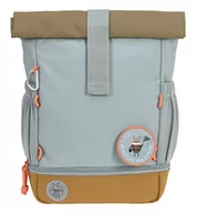 Plecaki szkolne i tornistry - LÄSSIG Plecak do przedszkola, plecak dziecięcy, zwijany top z pasem piersiowym, wodoodporny, 11 litrów/mini Rolltop Backpack Nature Blue, niebieski, Einheitsgröße, plecak dziecięcy - miniaturka - grafika 1