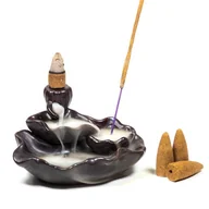 Kadzidła i dodatki - pH-Import Kadzielniczka ceramiczna Backflow LOTUS POND z przepływem zwrotnym - miniaturka - grafika 1