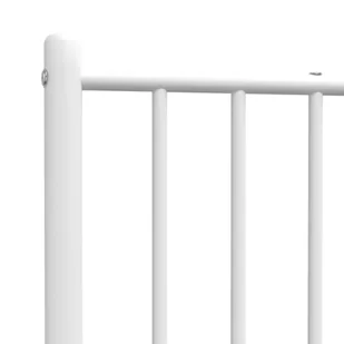 Metalowe wezgłowie, białe, 79,5x3x90 cm Lumarko! - Inne meble do sypialni - miniaturka - grafika 7