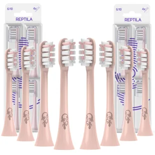 8x Końcówki do szczoteczki Soocas X3 X3u X5 białe 8 sztuk ZAPAS KOŃCÓWKA Reptila - Końcówki do szczoteczek elektrycznych - miniaturka - grafika 1