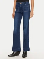 Spodnie damskie - Wrangler Jeansy 112351028 Granatowy Flare Fit - miniaturka - grafika 1