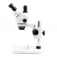 Mikroskopy i lupy - Mikroskop Stereoskopowy 10HT Soczewka Barlowa 0,5x Oświetlenie 56x LED Adapter 0,35x Lutownica - miniaturka - grafika 1