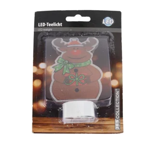 Figurka LED 11 x 7 x 3,5 cm mix 3 wzory - Ozdoby bożonarodzeniowe - miniaturka - grafika 1