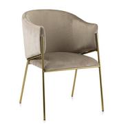 Krzesła - Krzesło Bella beige beżowe tapicerowane - miniaturka - grafika 1