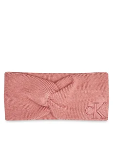 Calvin Klein Opaska materiałowa Monogram Embro K60K612658 Różowy - Apaszki i szaliki damskie - miniaturka - grafika 1